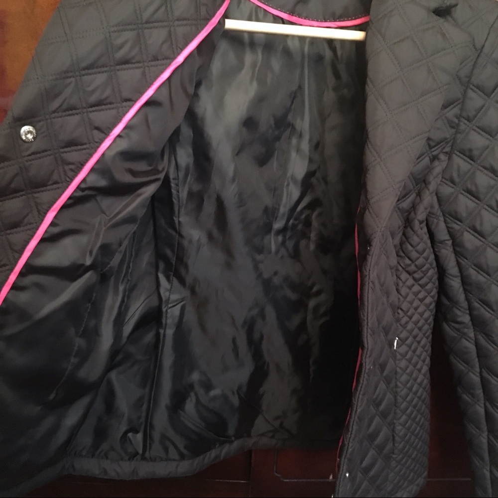 *sold* Calvin Klein Black Quilt Jacket S - Picture 6 of 6